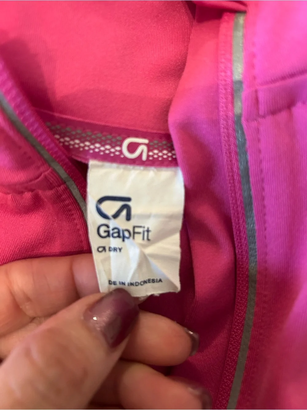 GAP Girls' Hot Pink Full-Zip Jacket